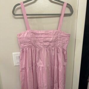 Pink maxi dress ZARA